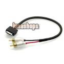 2 RCA AV LO Male to Zune 30G Dock 7N OFC HIFI Cable