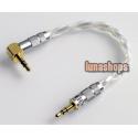 Danmark Pure silver 3.5mm male to male Audio cable adapter 7.5cm
