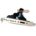 2 Ports USB 2.0 Female + 1 Esata Bracket Card