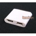 iPad Male To Micro + Mini USB Female 30 Pin Adapter Connector For iPhone iPod Touch