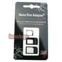 Nano Sim Adapter + Micro sim For Iphone 4 4s 5