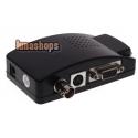 S-video BNC to VGA Component Box CCTV Video Converter Adapter