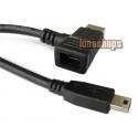 Mini USB Male To usb female + male port cable