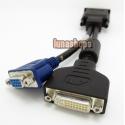 DVI 59 Pins Male to 2 VGA Female Adapter Splitter Cable for High End Video Card
