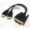 Dual 2 HDMI Male to ...