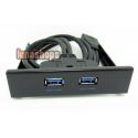 USB 3.0 HUB Front pannel 2 ports Built-in 4-pin power connector