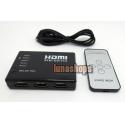 5 Port HDMI Switch Switcher Splitter Hub Remote Control 3D for PS3 Xbox DVD