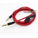 3.5mm Male To Male Red Stereo Audio With Mic Cable Adapter 1m For wholesale Now JD22