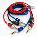 3 Color for choosing 3.5mm male to Male Audio Cable 100cm long Net Version JD14