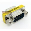 Serial Converter Adapter DB9 9 Pin RS-232 Male To Male