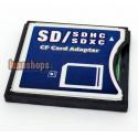 SD SDHC SDXC to Compact Flash CF Type II Memory Card Adapter Support UDMA