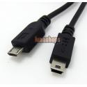 100cm Micro USB 5 pins Male To Mini B 5 Pins Male Adapter Converter Data Cable