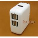 5.1v US 4 Port 2.1A + 1A DC Adapter Wall Charger for Ipad iPhone iPod Etc.