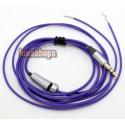Purple 3.5mm semifinished Neutral DIY Repair updated Cable for earphone Solder 