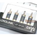 1pcs Acrolink CF-101G Top rated Carbon Gold Plated Updated Banana Straight adapter