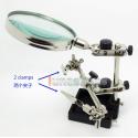 The 3rd Hand Activities bench small vise With Magnifier For DIY Earphone pin Soldering