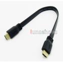 Gold connector HDMI Male to HDMI male 30cm Belt Cable HDTV 1.4