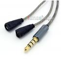 1.3m Silver Plated + 5N OFC 3.5mm Earphone cable with Mic For Sennheiser IE8 IE8i IE80 IE80s