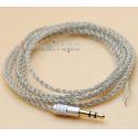 1.3m Semi Finished 3.5mm Earphone audio DIY OCC wire cable For repair upgrade