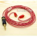 130cm Red Custom 6N OCC Hifi Cable For Shure se535 Se846 Ultimate UE900 earphone 