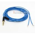 5n ofc blue/Black Skin Soft Cord Headaphone Cable For Earphone diy or repair