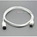 1.8m 9 Pin to 6 6Pin IEEE 1394 B FireWire 800 400 iLink Cord Cable 