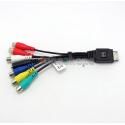 AV Component composite stereo Adapter Cable For Samsung 4k LED TV bn39-01900a