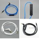 3.5mm-2.5mm male Cable + Remote Mic for  Sennheiser mm400-x mm450-x mm550-x Headphone earphone