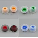 5 Pair Bulk Earphone Double Color Tips With Plastic Tube For Sony JVC Sennheiser etc.