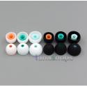 3 Pair Earphone Double Color Tips With Plastic Tube For Sony MDR-nc020 MDR-NC021 MDR-NC033 MDR-NC21 