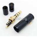 2.5mm 4 poles Stereo Male Plug Audio Connector DIY Solder adapter