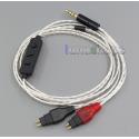OCC + Silver Plated Copper Mic Remote Cable For Sennheiser HD25-1 SP HD650 HD600 HD580 HD525 HD565 Headphone