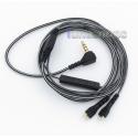 Black And White With Mic Remote Earphone Audio Cable For Sennheiser HD25 HD 25-1 HD25-1 II HD25-13 HD25-C