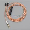 With Mic Remote Shielding Earphone Cable For Ultimate Ears UE TF10 SF3 SF5 5EB 5pro TripleFi 15vm TF15