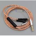 With Mic Remote Shielding Earphone Cable For Sennheiser HD25 HD 25-1 HD25-1 II HD25-13 HD25-C