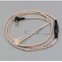 EachDIY Earphone Silver Plated OCC Mixed Foil PU Cable For Sennheiser IE8 IE80 IE8i