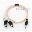 1m Acrolink 3.5mm Male To 2 RCA Spitter Stereo HiFi Audio Cable 8 Cores OCC Silver Braided