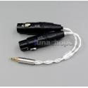 Pure Silver plated Shielding TRRS 2.5mm Balanced To 3pin XLR Female Audio Cable For VentureCraft Soundroid Amplifier Van