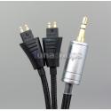 3.5mm Weave Cloth OD 5mm Headphone Cable For FOSTEX TH900 MKII MK2 TH909 TR-X00 TH600 TH610