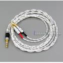 2.5mm 3.5mm 4.4mm 4 Cores Pure Silver Plated Shielding Headphone Cable For Sennheiser HD700