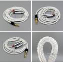 8 core 2.5mm 3.5mm 4.4mm Balanced Pure Silver Plated OCC Earphone Cable For Sennheiser HD800 HD800s