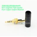 Y-Series Nonmagnetic Pure Copper Main Body 4.4mm 3.5mm 2.5mm Black Carbon Balanced TRRS Plug Adapter + Tail Adapter