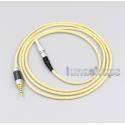 4 Core 99.99% Pure Silver + Gold Plated Earphone Braided Cable For AKG K812 K872 Reference Headphone