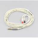 Silver Foiled Plated 3.5mm Earphone Cable For Audio-Technica ATH-IM50 IM70 IM01 IM02 03