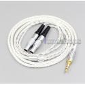 2.5mm 4.4mm XLR 3.5mm 8 Core Silver Plated OCC Earphone Cable For Focal Utopia Fidelity Circumaural Headphone