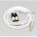 2.5mm 4.4mm XLR 8 Core Silver Plated OCC Earphone Cable For Mr Speakers Ether Alpha Dog Prime Headphone