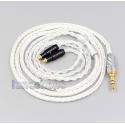 2.5mm 4.4mm XLR 3.5mm 8 Core Silver Plated OCC Earphone Cable For Shure SRH1540 SRH1840 SRH1440