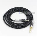 4.4mm XLR 8 Core Silver Plated Black Earphone Cable For Shure SRH840 SRH940 SRH440 SRH750DJ Philips SHP9000 