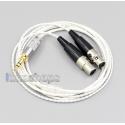 XLR 4.4mm 2.5mm Hi-Res Silver Plated 7N OCC Earphone Cable For Audeze LCD-3 LCD-2 LCD-X LCD-XC LCD-4z LCD-MX4 LCD-GX