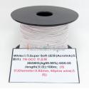 White 100m 26AWG 99.9% Acrolink Pure 7N OCC Signal Wire Cable 65/0.05mm2 Dia:0.82mm For DIY 